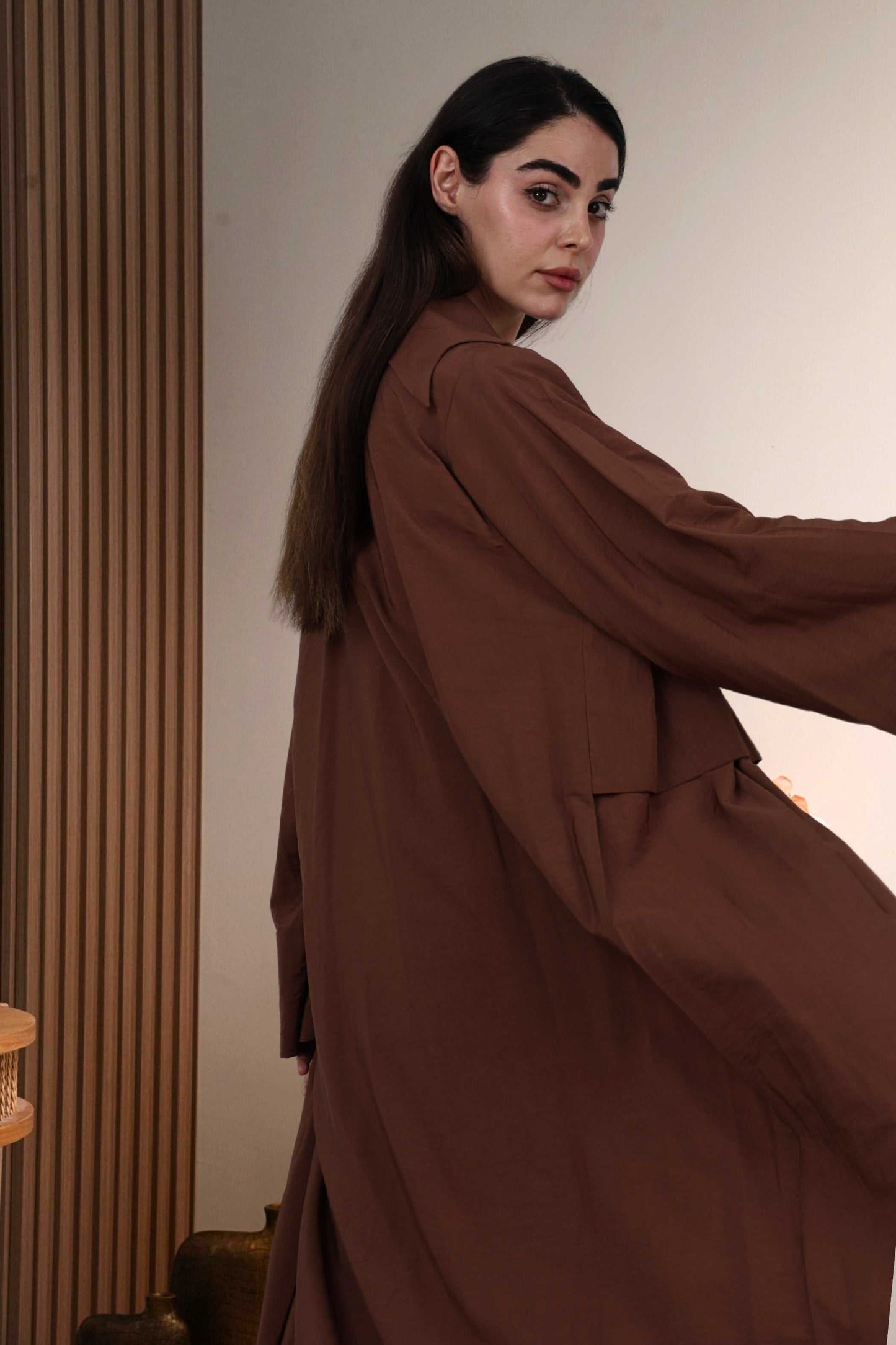 Trench Coat in Brown