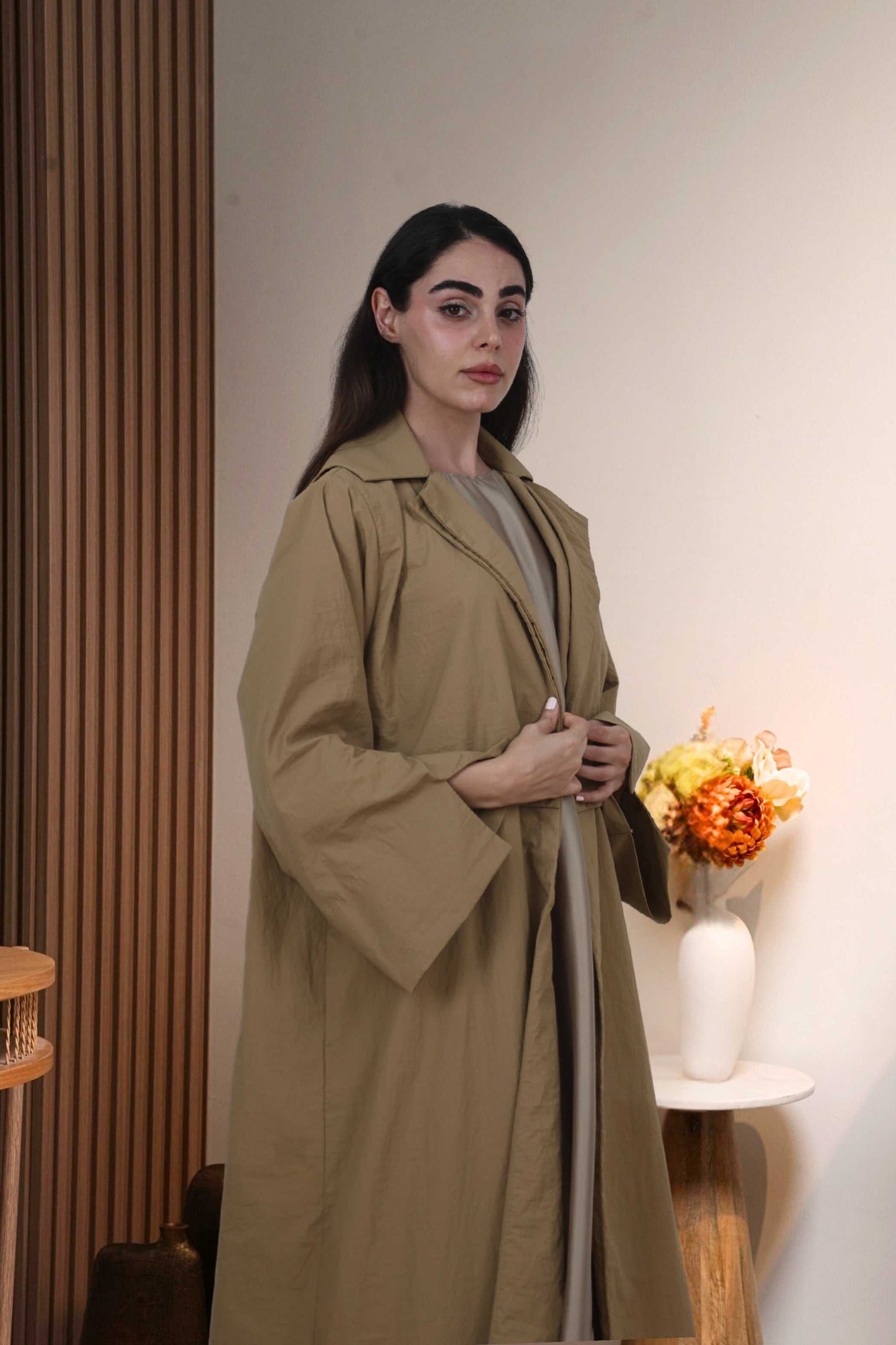 Trench Coat in Beige